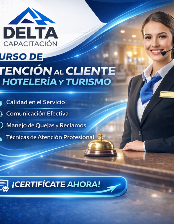 Fundamentos de la Atención al Cliente en Hotelería y Turismo 20 horas